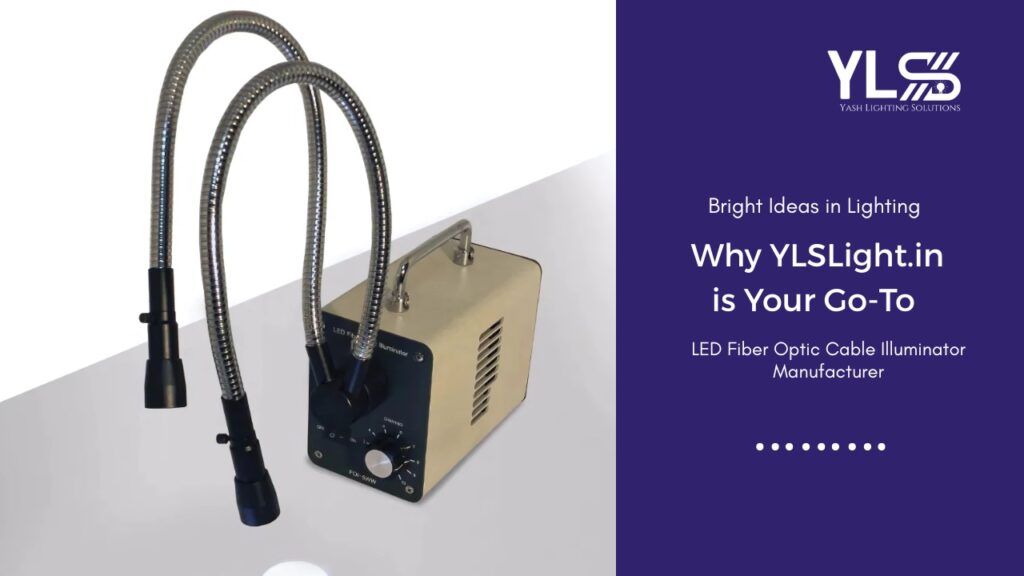 LED fibre optic cable illuminator